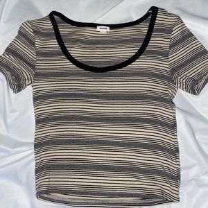 Striped fitted T shirt